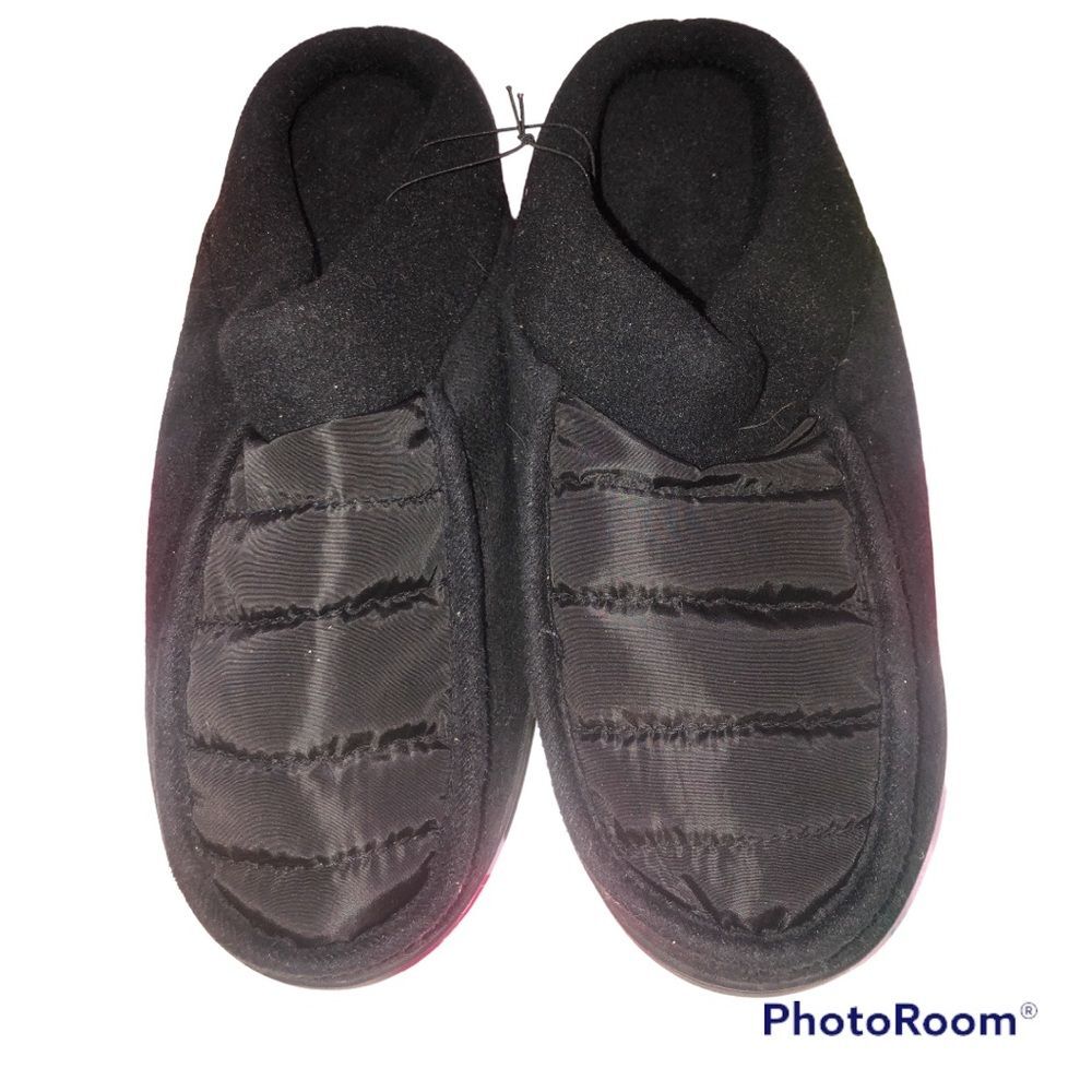 Open Trails Revolution Sz M (10-11) Men’s Black Hard Sole Mule Slippers